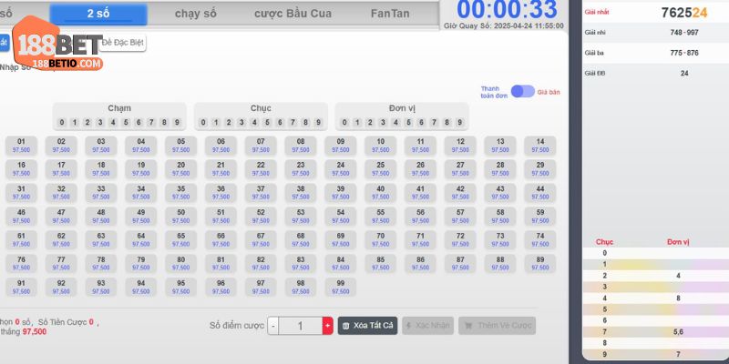 Xổ Số Siêu Tốc 188Bet: Giải Trí Nhanh, Thưởng Khủng 4 Quy trình chơi xổ số siêu tốc 188Bet chi tiết